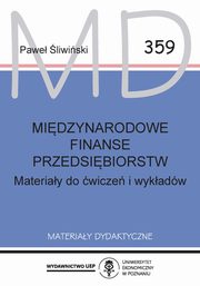 Midzynarodowe finanse przedsibiorstw MD 359, liwiski Pawe