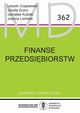 Finanse przedsibiorstw   MD 362, Czapiewski Leszek, Gryko Jefa, Kubiak Jarosaw, Liziska Joanna