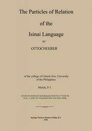 The Particles of Relation of the Isinai Language, Scheerer Otto