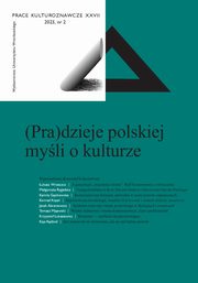 ksiazka tytu: Prace Kulturoznawcze XXVII 2023 nr2 autor: ukasiewicz Krzysztof