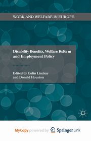 Disability Benefits, Welfare Reform and Employment Policy, 