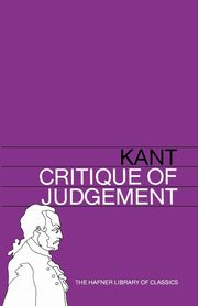 ksiazka tytu: Critique of Judgement autor: Kant Immanuel