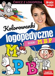 Kolorowanki logopedyczne Goski M B P z naklejkami, Maecka Magdalena, Wiatrowska Agnieszka