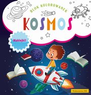 Blok kolorowanek Kosmos naklejki, 