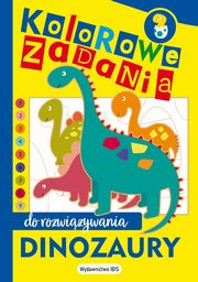 Kolorowe zadania do rozwizywania Dinozaury, 