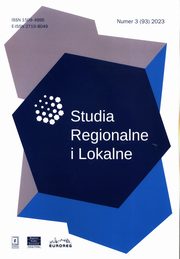 Studia Regionalne i Lokalne 3 ( 93) 2023, 