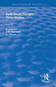 Early Greek Thought, Hofmann E.