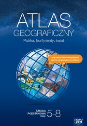 Atlas geograficzny Polska kontynenty wiat Szkoa podstawowa Klasa 5-8, 