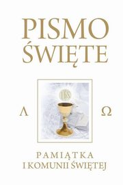 Pismo wite Starego i Nowego Testamentu Pamitka I Komunii wietej Obwoluta, Romaniuk Kazimierz