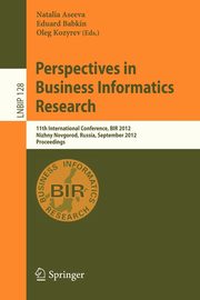 Perspectives in Business Informatics Research, 