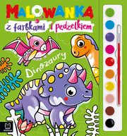 Malowanka z farbkami i pdzelkiem Dinozaury, Podgrska Anna