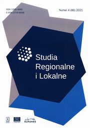 ksiazka tytu: Studia Regionalne i Lokalne 4 (86) 2021 autor: 