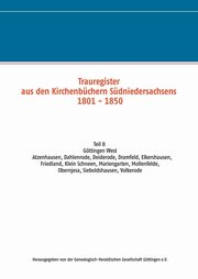 Trauregister aus den Kirchenbchern Sdniedersachsens 1801 - 1850, 