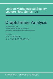 Diophantine Analysis, Australian Mathematical Society