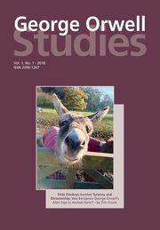 George Orwell Studies Vol.1 No.1, 