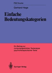 ksiazka tytu: Einfache Bedeutungskategorien autor: Hege Gerhard