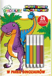 Lubi Dinozaury Numerkowe kolorowanki cz 4 W parku dinozaurw, 