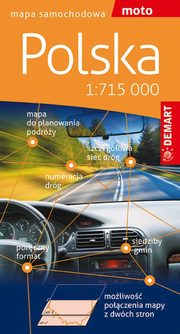 Polska 1:715 000 mapa samochodowa, 