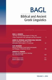Biblical and Ancient Greek Linguistics, Volume 3, 