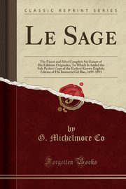 ksiazka tytu: Le Sage autor: Co G. Michelmore