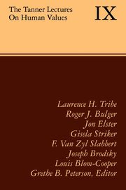 The Tanner Lectures on Human Values, Peterson