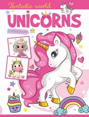 Fantastic world Unicorns z naklejkami, 