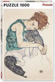 Puzzle 1000 Schiele, Siedzca Kobieta, 