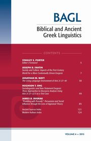 Biblical and Ancient Greek Linguistics, Volume 4, 