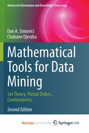 Mathematical Tools for Data Mining, Simovici Dan A.