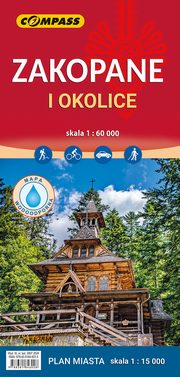 Mapa Zakopane i okolice wersja laminowana, 