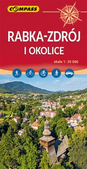 Mapa Rabka Zdrj i okolice, 