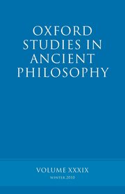 Oxford Studies in Ancient Philosophy Volume, Inwood Brad