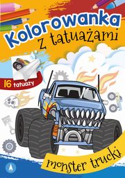Kolorowanka z tatuaami Monster trucki, Wydawnictwo Skrzat