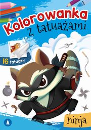 Kolorowanka z tatuaami Ninja, Wydawnictwo Skrzat
