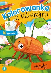 Kolorowanka z tatuaami Owady, Wydawnictwo Skrzat