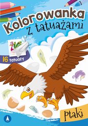 Kolorowanka z tatuaami Ptaki, 