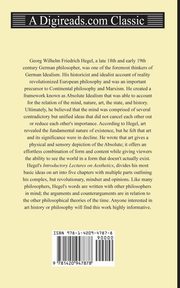 ksiazka tytu: Introductory Lectures on Aesthetics autor: Hegel Georg Wilhelm Friedrich