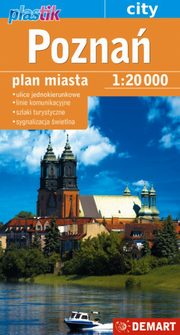 Pozna plan miasta plastik, opracowanie zbiorowe