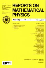 Raport on Mathematical Physics 85/1 Polska, 