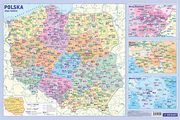 Podkadka edukacyjna MAPA ADMINISTRACYJNA POLSKI z kodami pocztowymi, 