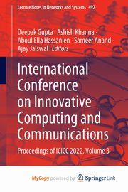 International Conference on Innovative Computing and Communications, 