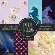 Pretty Unicorn Scrapbook Paper Pad 8x8 Scrapbooking Kit for Papercrafts, Cardmaking, Printmaking, DIY Crafts, Fantasy Themed, Designs, Borders, Backgrounds, Patterns, Crafty As Ever