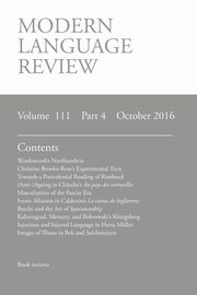 Modern Language Review (111, 
