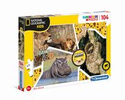 Puzzle 104 Supercolor National Geographic Kids, 