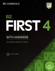 B2 First 4 Student's Book with Answers with Audio with Resource Bank  Authentic Practice Tests, 