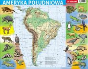 ksiazka tytu: Puzzle ramkowe 72 Ameryka Poudniowa mapa fizyczna autor: 