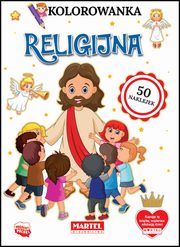Kolorowanka Religijna z naklejkami, Ratajszczak Katarzyna, Gdula Adam