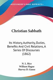 Christian Sabbath, Rice N. L.