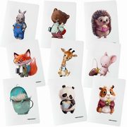 Zeszyt CUTE A5 kratka 60K 80g PP 9 sztuk mix, 