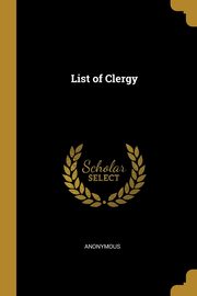 List of Clergy, Anonymous